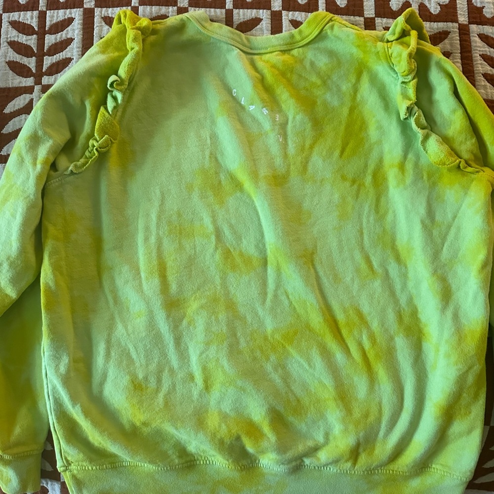 Clare V ruffle tie dye sweatshirt - Picture 6 of 11